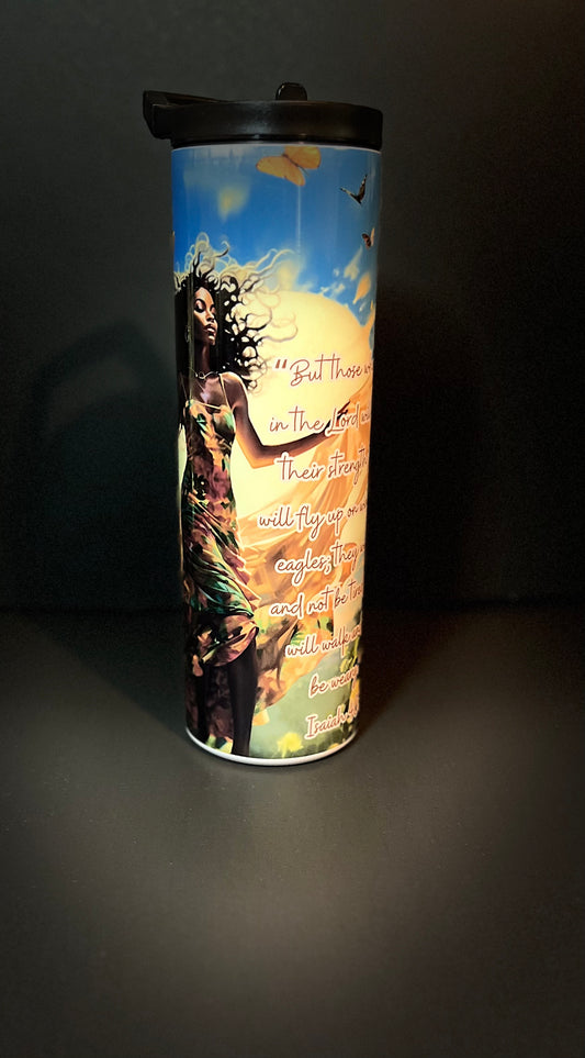 Isaiah 40:31 Duo 30oz stainless steel tumbler