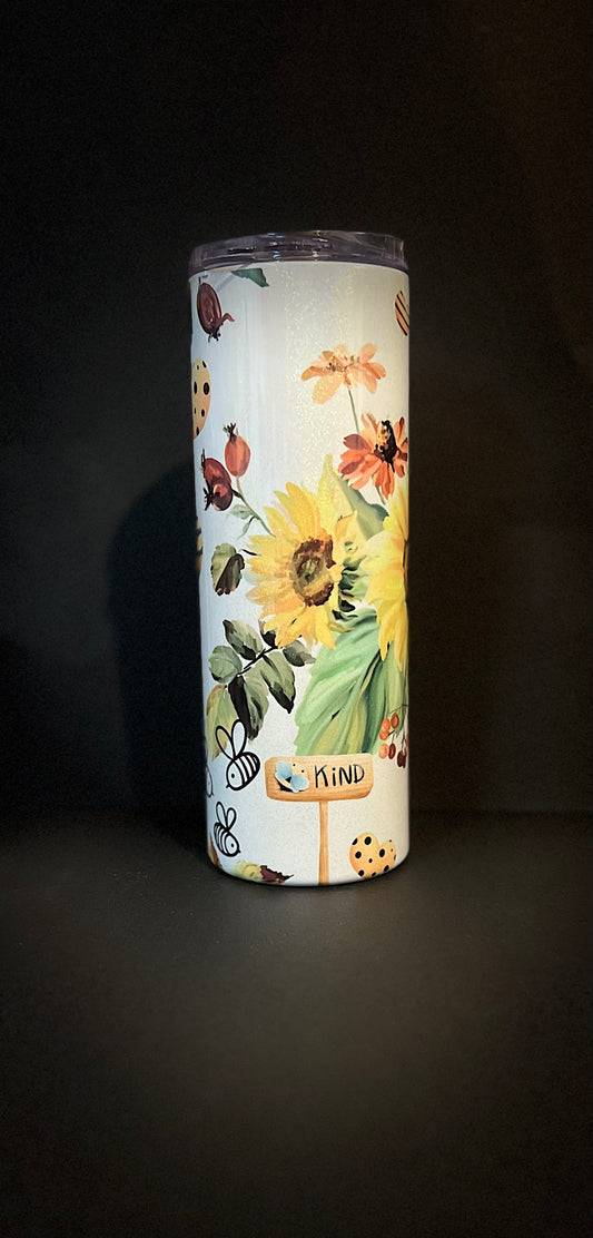 Bee Kind 20oz stainless steel tumbler