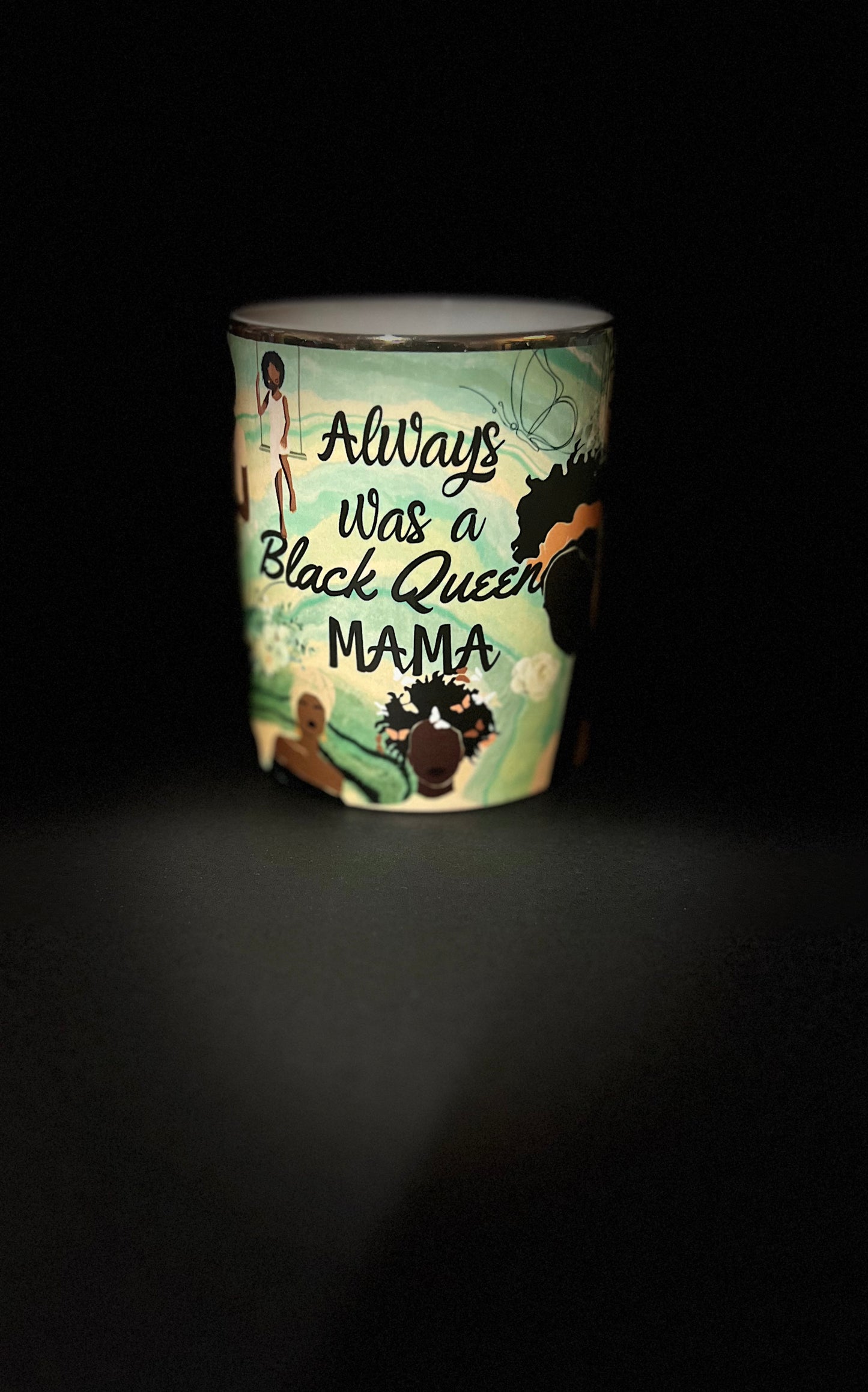 Black Queen Mama 11oz ceramic mug