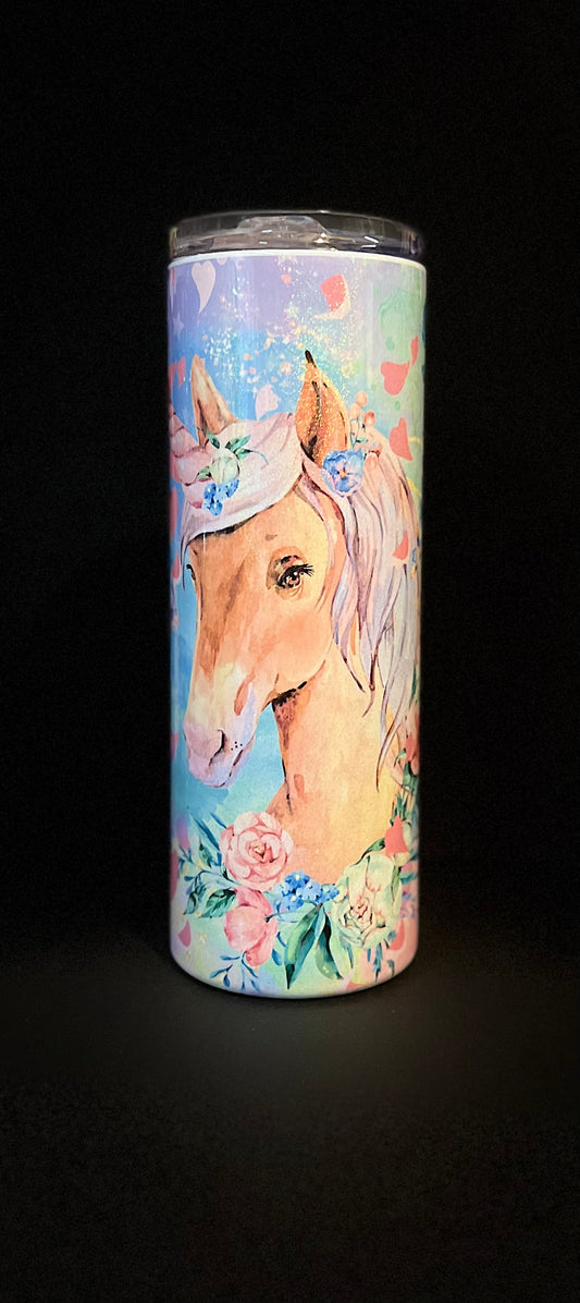 Unicorn Fantasyland 20oz stainless steel tumbler