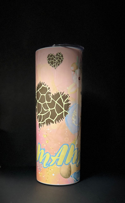 Mama Giraffe 20oz stainless steel tumbler